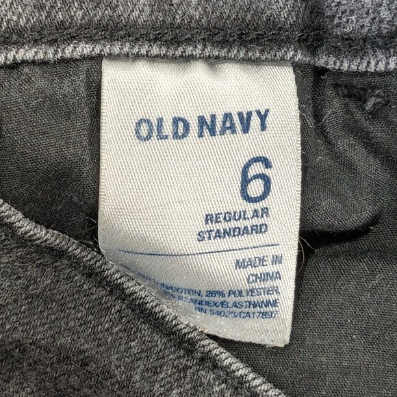 OLD NAVY SWEET HEART WOMEN'S JEANS BLACK SIZE 6 EVERY DAY WEAR ZIPPER FLY WOMAN - Picture 15 of 16